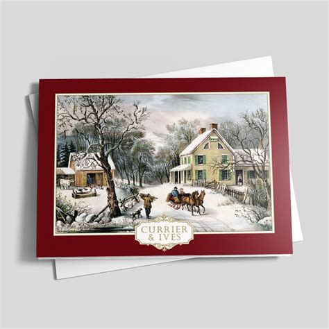 Classic Currier & Ives - Holiday Greeting Cards by CardsDirect