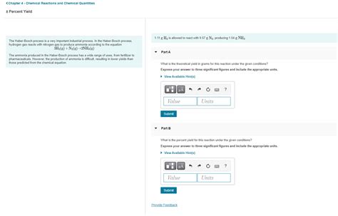 Solved The Haber-Bosch process is a very important | Chegg.com