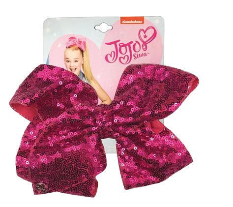 JoJo Siwa Pink Sequin Hair Bow - Walmart.com