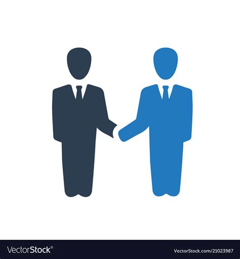 Business partnership icon Royalty Free Vector Image