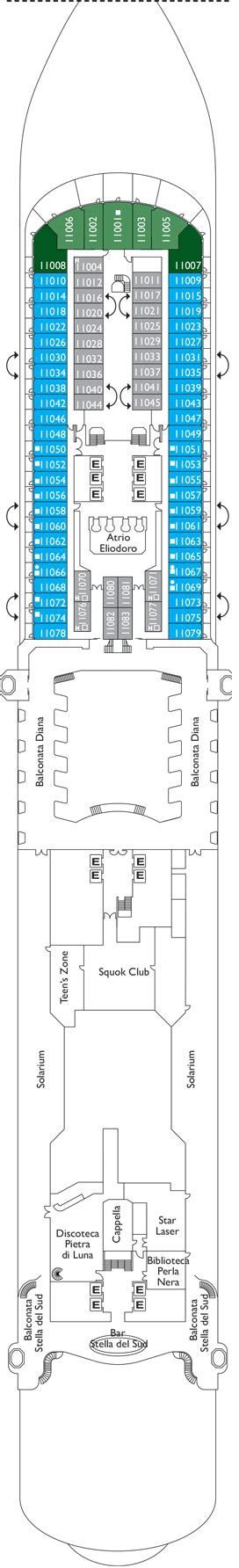 Costa Diadema information, deck plans, destinations and more