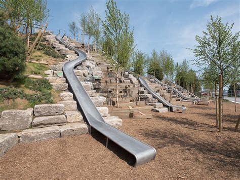 These cool playground slides will open with The Hills on Governor's Island