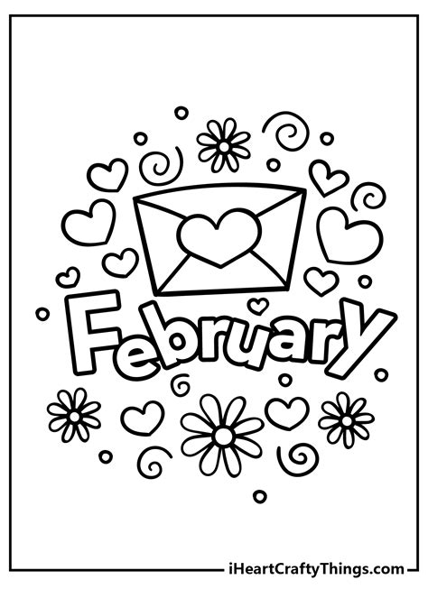 February Coloring Pages