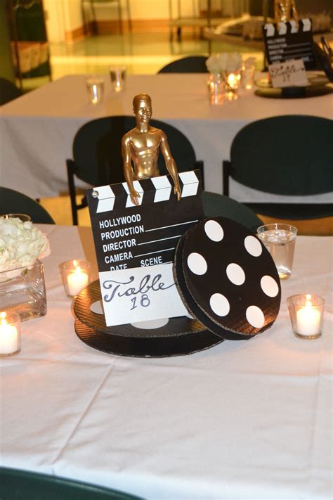 Hollywood Theme Centerpiece | Hollywood party, Hollywood party theme, Old hollywood party