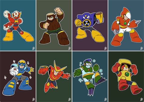 Daily Rockman - Rockman 2 Robot Masters by Ian-the-Hedgehog on Newgrounds