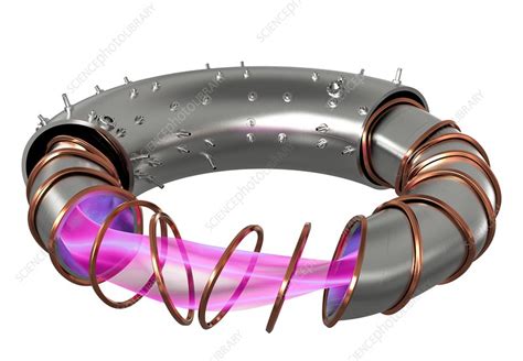 Stellarator fusion reactor, illustration - Stock Image - C050/9051 ...