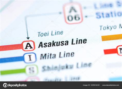 Asakusa Line. Tokyo Metro map. Stock Photo by ©aliceinwonderland2020 330923228