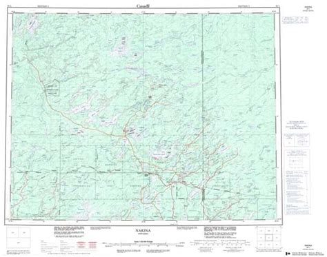 Printable Topographic Map of Nakina 042L, ON