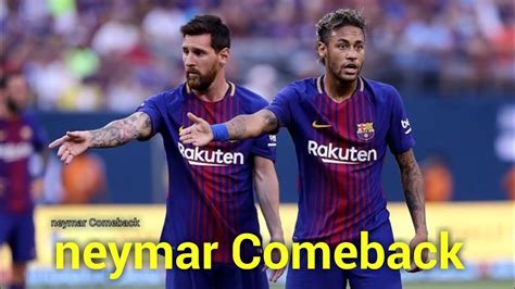 Neymar officially returns to Barcelona - YouTube