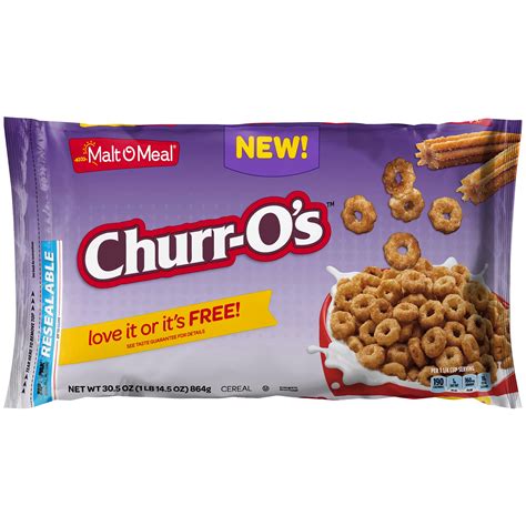 Malt-O-Meal Churr-O's® Breakfast Cereal, Super Size Bulk Bagged Cereal, 30.5 Ounce - 1 count ...