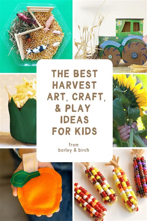 28 Harvest Crafts, Art Projects, and Play Ideas for Kids