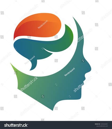 Human Head Logo Icon Stock Vector (Royalty Free) 1331654201 | Shutterstock