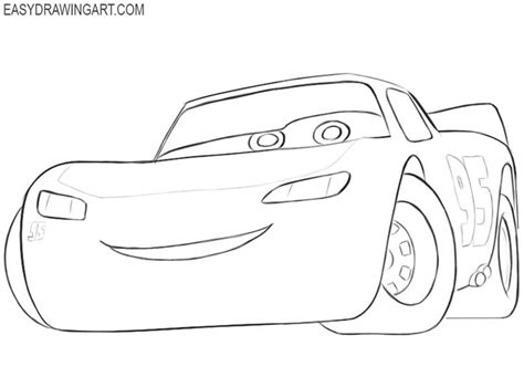 learn how to draw lightning mcqueen | How to draw lightning, Lightning ...