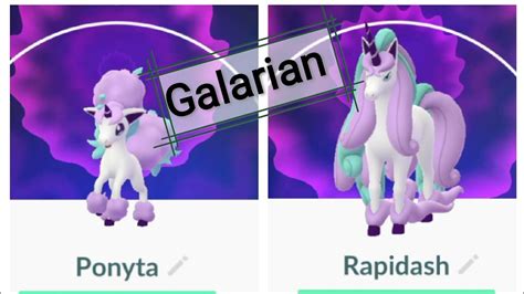 Galarian Ponyta evolution into Galarian Rapidash | Psychic/fairy pokemon galarian form ...