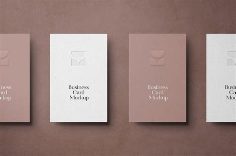 Download Vertical Business Card Mockup