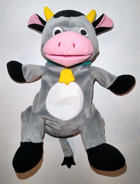 Baby Einstein Sing and Learn Gray Cow Puppet Talking Plush One Uno Singing 797191900126 | eBay