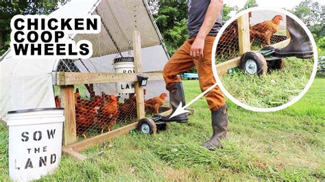 Upgrade your Chicken Tractor with THIS! (Chicken Coop Wheels) - YouTube