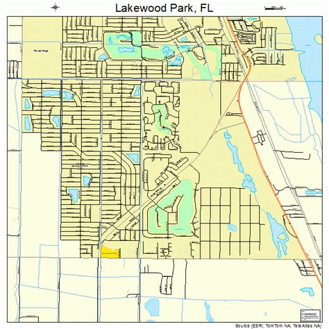 Lakewood Park Florida Street Map 1239062