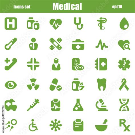 "medical icons green" Stock image and royalty-free vector files on ...