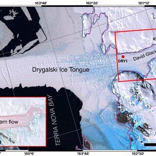 Terminal part of the David Glacier and the floating Drygalski Ice... | Download Scientific Diagram