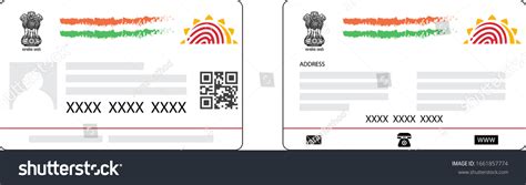 Dummy Aadhar Card Unique Identity Document Stock Vector (Royalty Free) 1661857774 | Shutterstock