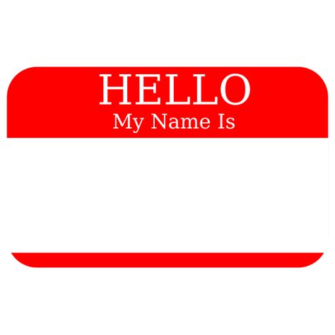 Hello My Name Is | Free SVG