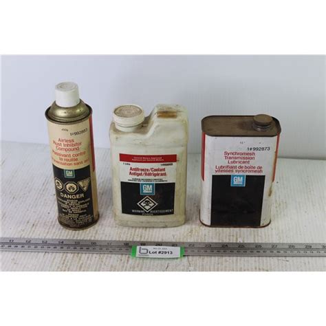 GM Transmission Fluid - GM Anti-Freeze - GM Rust Inhibitor - Bodnarus Auctioneering