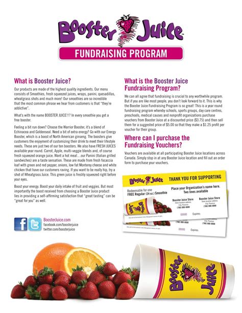 booster juice nutrition