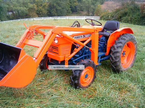 Kubota L185dt Compact Diesel Tractor W ' Front End Loader Low Reserve