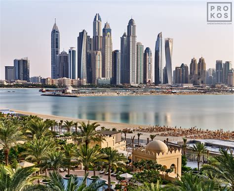 Dubai Marina Skyline from Palm Jumeirah - Fine Art Photo - PROKOS