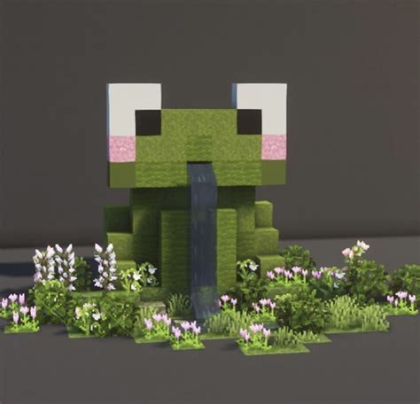 Minecraft Frog Fountain