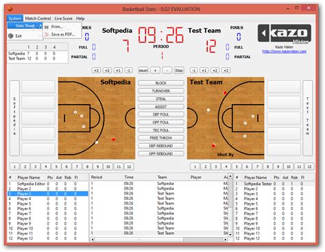 Basketball Stats 0.02 - Download, Review, Screenshots