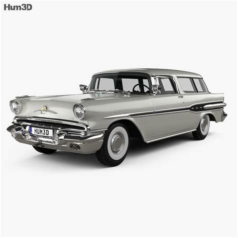 Pontiac Star Chief Custom Safari 2-door 1957 3D model - Vehicles on Hum3D