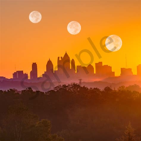 Sunrise Moonrise [Atlanta] | Susan J Photography