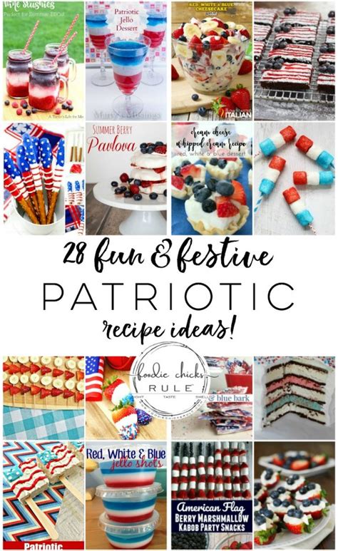 Creative Patriotic Food Ideas (red, white and blue!) - Foodie Chicks Rule