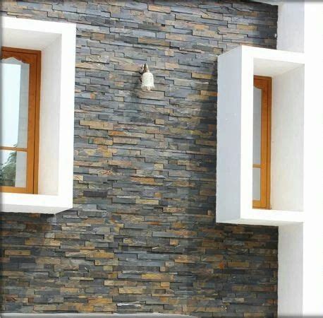 Multicolor Porcelain Slatestone Wall Cladding, Thickness: 14 -16 mm, Size: 12x24 Inch at Rs 71 ...