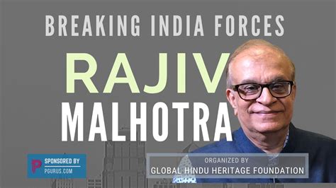 Rajiv Malhotra on Breaking India forces and how to tackle it - PGurus