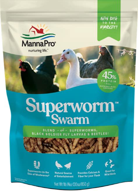 Manna Pro Superworm Swarm 30oz - Alliance Animal Care