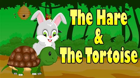 The Hare and the Tortoise | Short Moral Story | Rabbit and Turtle | Kid2teentv - YouTube