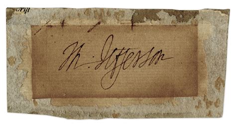 Lot Detail - Thomas Jefferson Signature