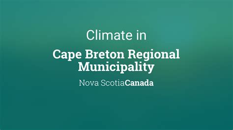 Climate & Weather Averages in Cape Breton Regional Municipality, Nova Scotia, Canada