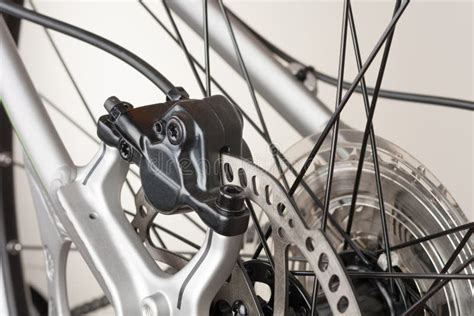 Hydraulic Rear Disc Brake of Mountain Bike, Close Up View Stock Image - Image of metal, country ...