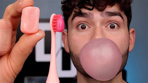 DIY Bubble Gum vs. Hubba Bubba Toothbrush! - YouTube