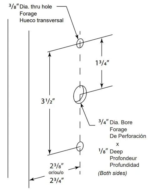 EMTEK Stretto 1.5x5 Dummy Door Lock Installation Guide