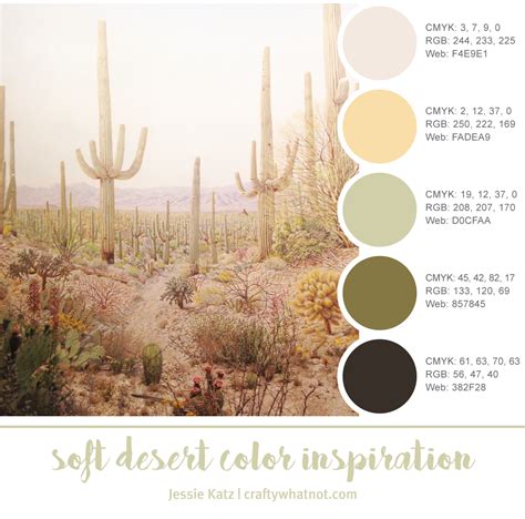 Soft desert color inspiration | Crafty Whatnot