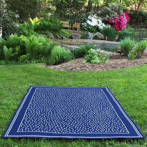 BudgeIndustries Twilight Royal Blue Indoor/Outdoor Area Rug & Reviews ...