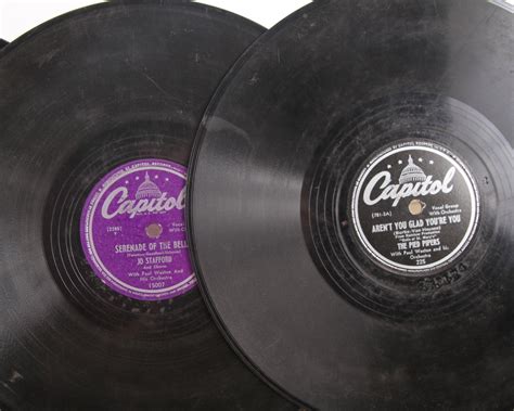 4 Vintage 78 Records / Colorful Vinyl Records / Antique Vinyl Records Decorations / Old Records ...