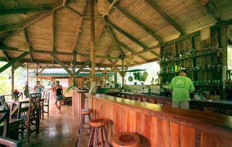 A communal bar offers a place to meet and relax with community members.