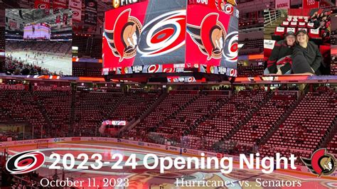 CAROLINA HURRICANES OPENING NIGHT 2023 | Carolina Hurricanes vs. @OttawaSenatorsNHL | VLOG 24 ...