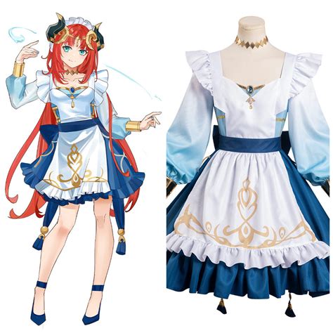 Genshin Impact-Nilou Original Design Cosplay Costume Maid Dress Outfit